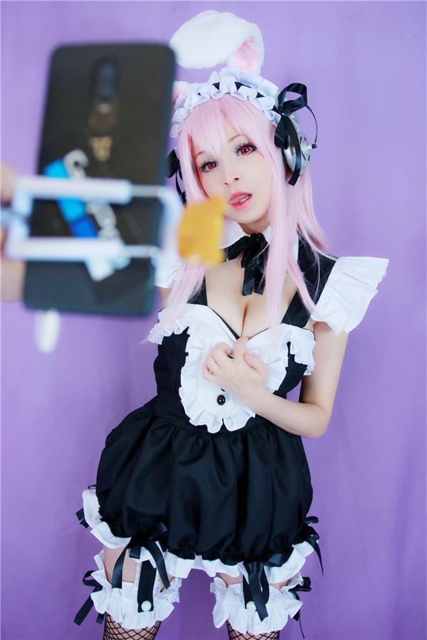 Hidori Rose-Sonico Bunny Maid（Super Sonico）（56P/2V/184MB） COSPLAY-第2张