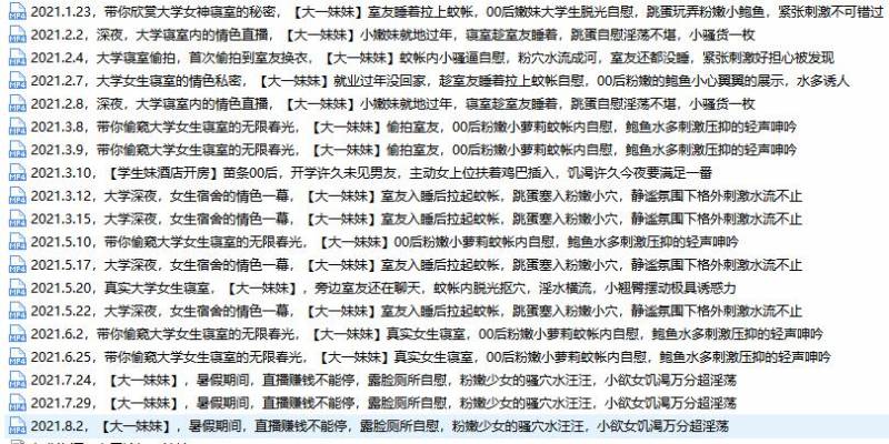 大一妹妹19部 室友入睡后拉起蚊帐跳蛋塞入[19V 7.11G][百度盘]