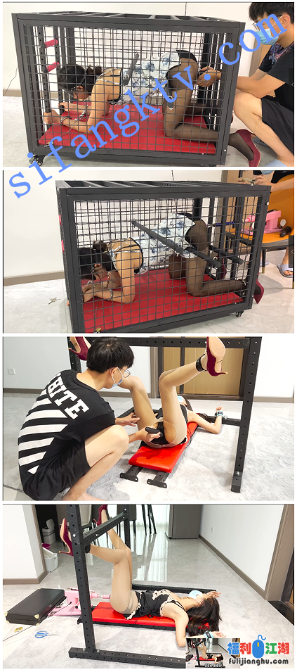 ❤精品SM❤涵涵特辑篇SM，手铐脚链狗笼自慰棒强制高潮！【】