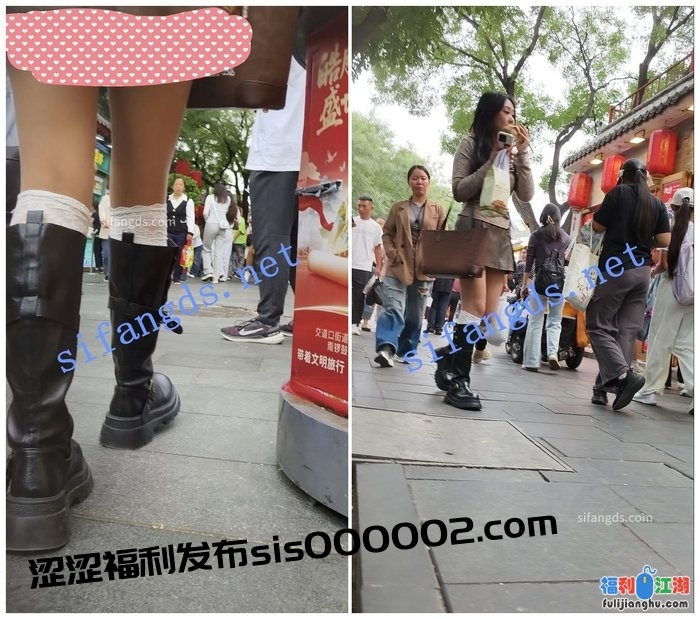 原创抄底蕾丝过膝靴肉丝美少女[某房原版]【1.52G】