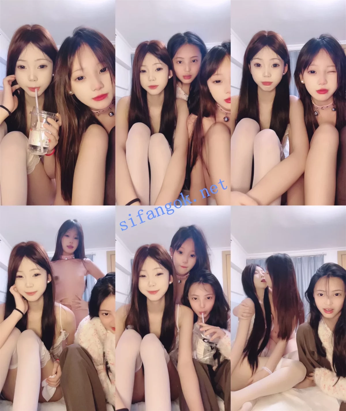 校花又带新人下海啦！3姐妹大秀~【极品姐妹】互插！互舔~