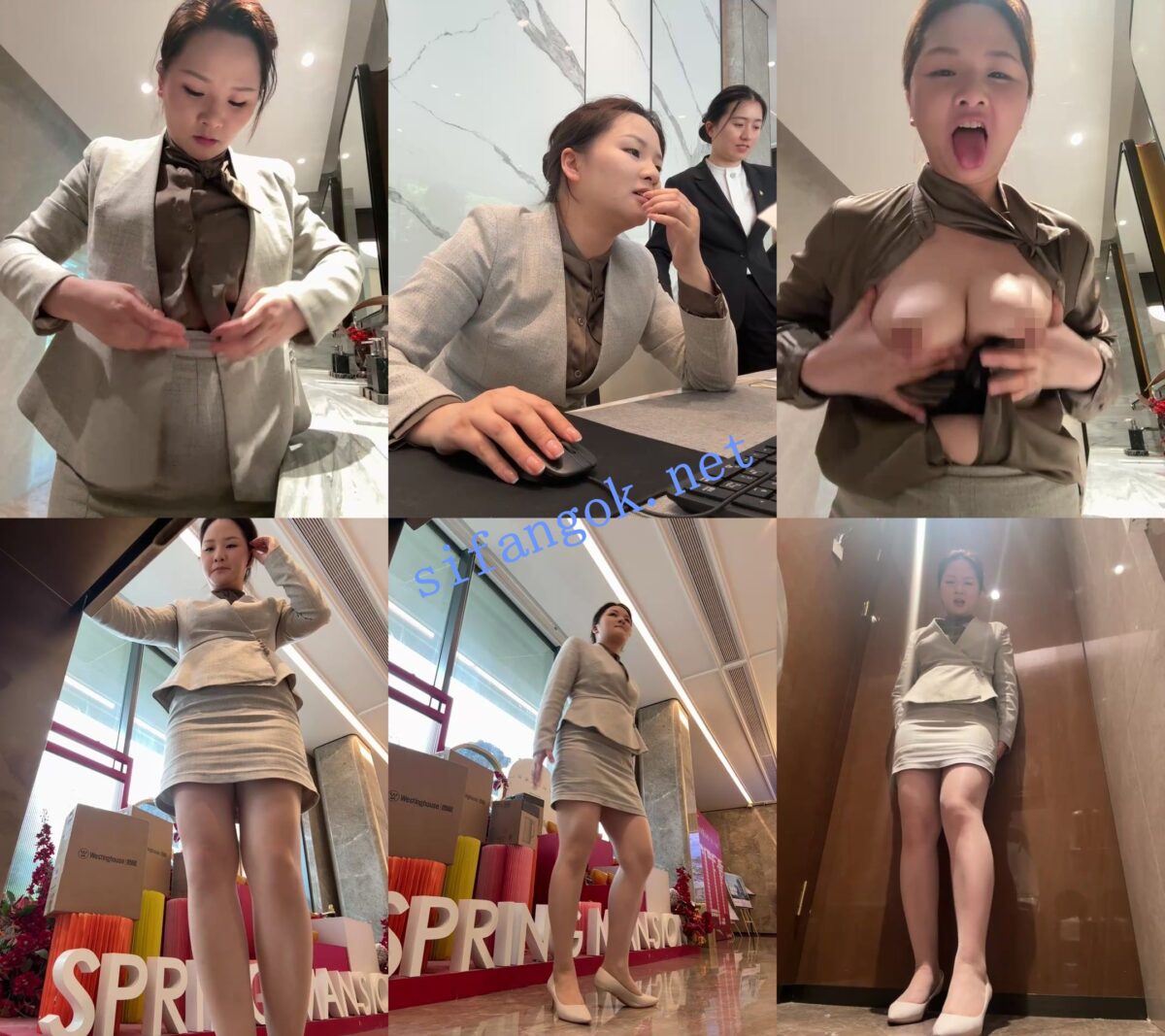 ☑️核弹！售楼部物业~20小时~【咩77】制服~丝袜~各种道具！