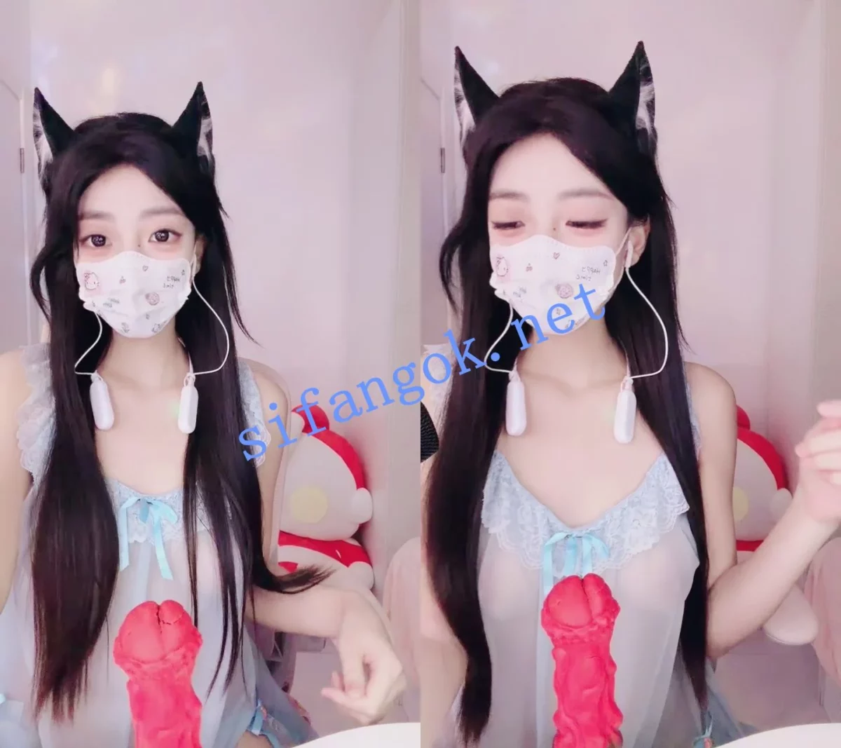 主播！！【【懒懒的你】】狐狸耳朵的小仙女，光秃秃馒头2