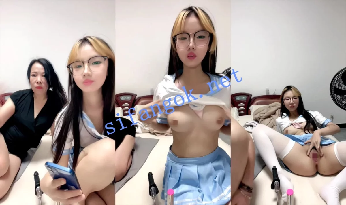 ⚡【07少萝】真实母女下海！眼镜学生妹和妈妈一起插逼！~