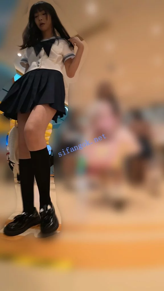 『D·D』-232-黑长直JK学生妹，瘦高长腿，白内